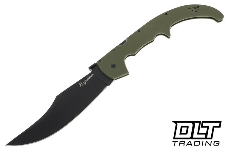 ESPADA かず。 Cold Steel Espada XL - OD Green G-10 - Black Blade - DLT Trading