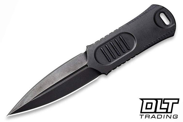 WE Knife 2017E OSS Dagger - Black Stonewashed 20CV Blade - Black G-10 Handle