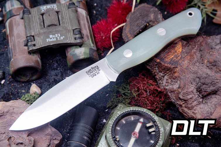 Bark River Mini Tundra 3V Ghost Green Jade G-10