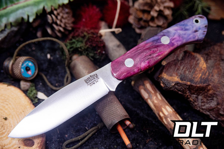 Bark River Mini Tundra 3V Cherry & Lavendar Maple Burl