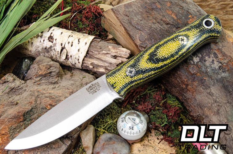 Bark River Bushcrafter LT 3V Yellowjacket Burlap - Yellow Liners - Mosaic Pins