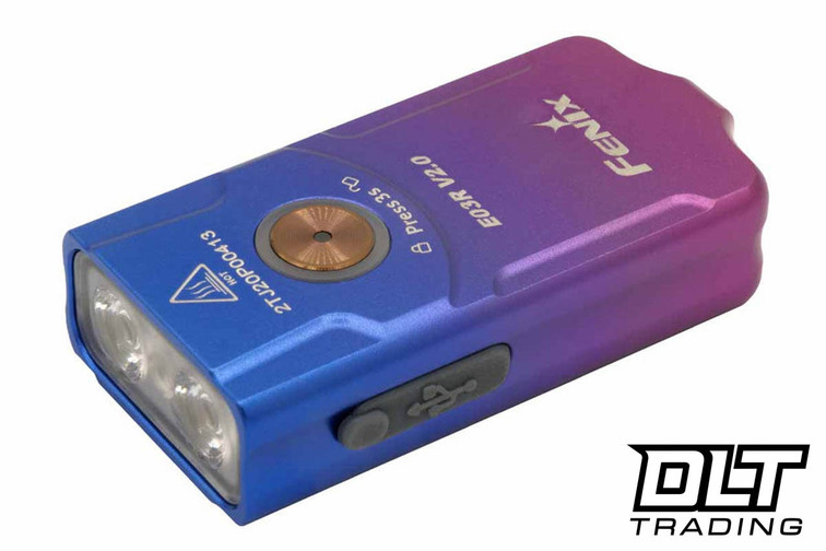 Fenix E03R V2.0 Keychain Flashlight - Nebula