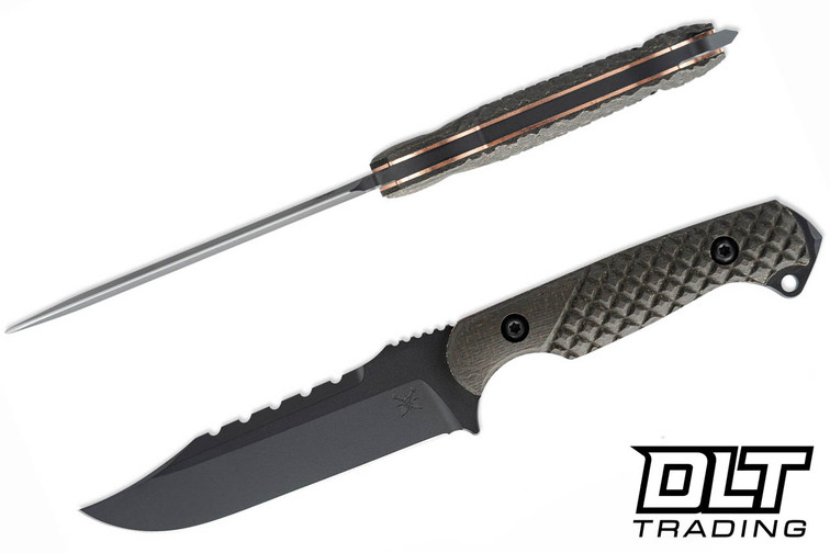 Toor Allied Crewman - Green Line Micarta - Cru-Wear Blade