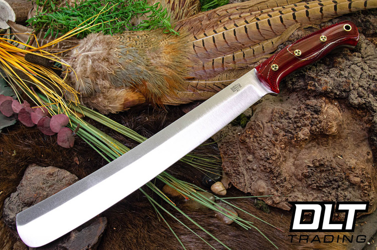 Bark River Golok 2 Red Cyclone Mesh - Red Liners - Mosaic Pins #1