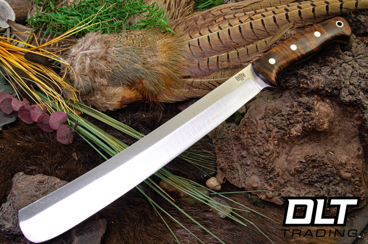 Bark River Golok 2 Dark Curly Maple - Black Liners #3