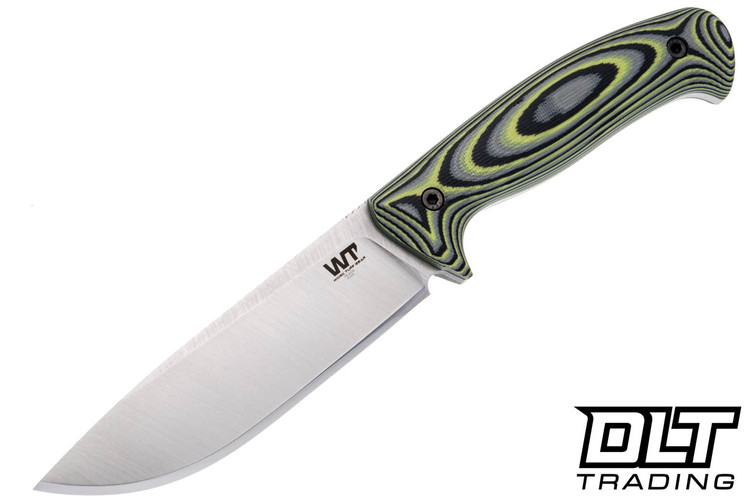 WTG Red Wolf - Satin K329 Blade - Zombie Green Camo G-10 - Black