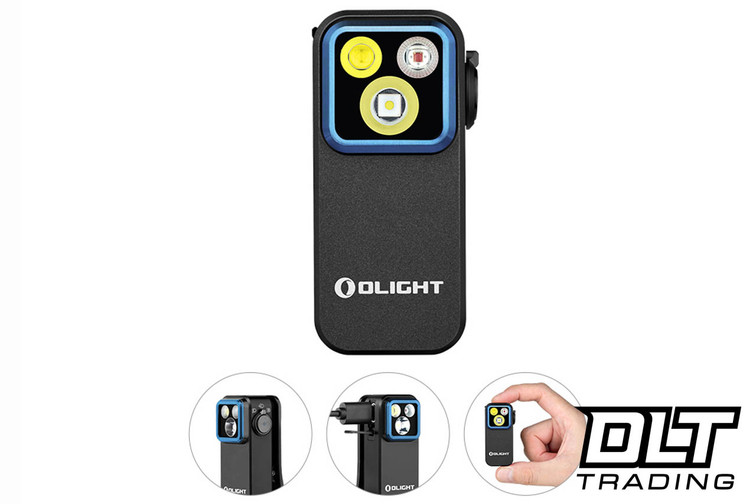 Olight Oclip Pro Clip on Flashlight with Floodlight and Red Light
