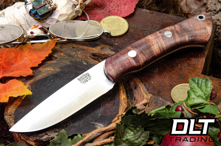 Bark River Featherweight Fox River 3V Rust & Cherry Maple Burl