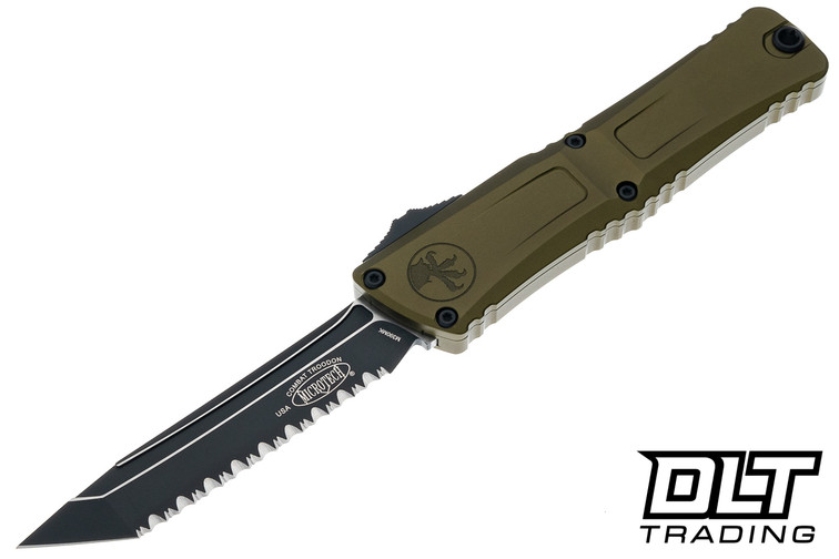 Microtech 1144-3OD Combat Troodon Gen III T/E - OD Green Handle - Black Blade