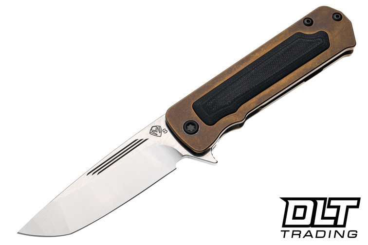 Medford TFF-4 Tanto - Tumbled S35VN - Bronze Titanium - Black G-10 Inlay - Black Hardware - DLC Clip