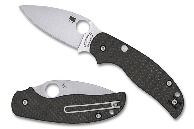 Spyderco Sage 6 - Button Release Compression Lock - Carbon Fiber - S90V Blade - Sprint Run Spyderco Sage 6 - Button Release Compression Lock - Carbon Fiber - S90V Blade - Sprint Run