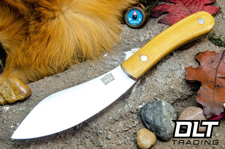 Bark River Nessmuk Cru-Wear Natural Canvas Micarta - Black Liners