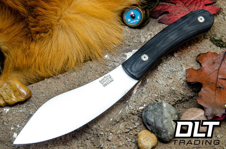 Bark River Nessmuk Cru-Wear Black Suretouch - Matte - Blue Liners - Mosaic Pins