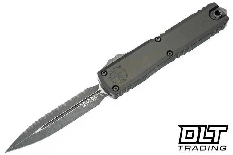 Microtech 1122-12APNC Ultratech ZBP D/E - Natural Clear Handle - Apocalyptic Blade