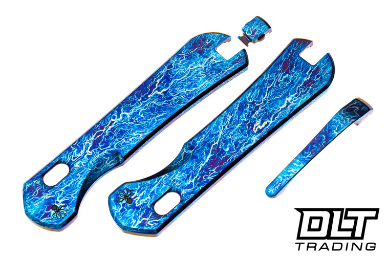 Piratech Kraken Replacement Scale - Lightning Entropic Anodized Titanium Scales #2