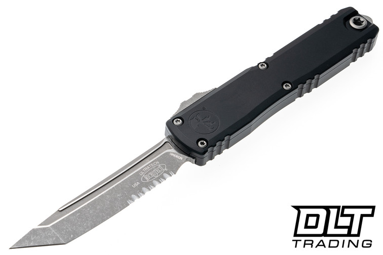 Microtech 1123-11AP Ultratech ZBP T/E - Black Handle - Apocalyptic Blade