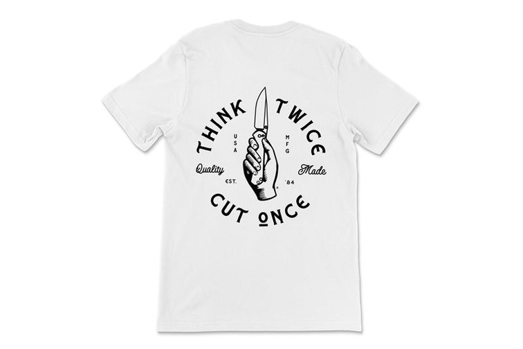 Chris Reeve Who's Got a Knife Pocket T-Shirt - White - Medium