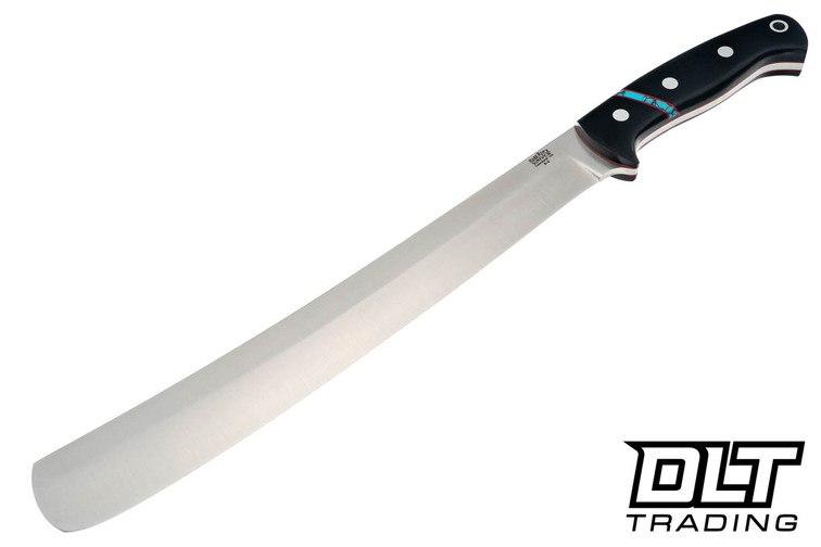 Golok 2 Black Canvas Micarta - Turquoise Spacer - Red Liners