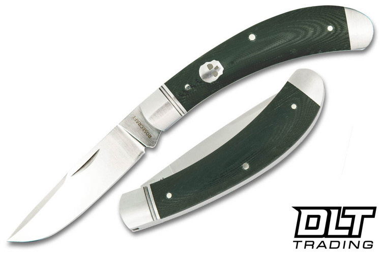 RoseCraft Blades Obed Creek Bow Trapper - Blue Green Micarta