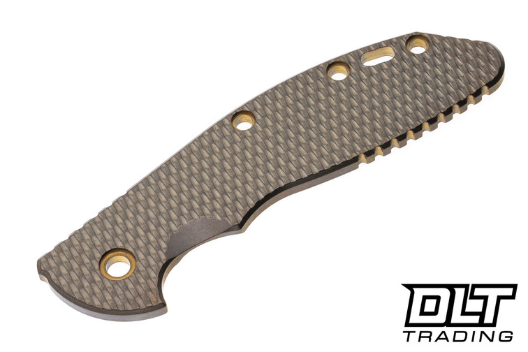 Hinderer XM-24 Textured Titanium Scale - Bronze Anodized
