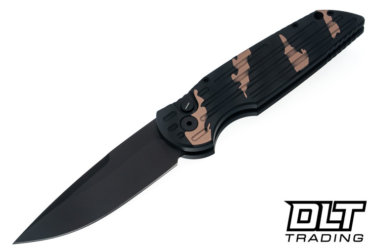 Pro-Tech TR-3 Operator - Black & FDE Sandstorm Camo - Black Blade
