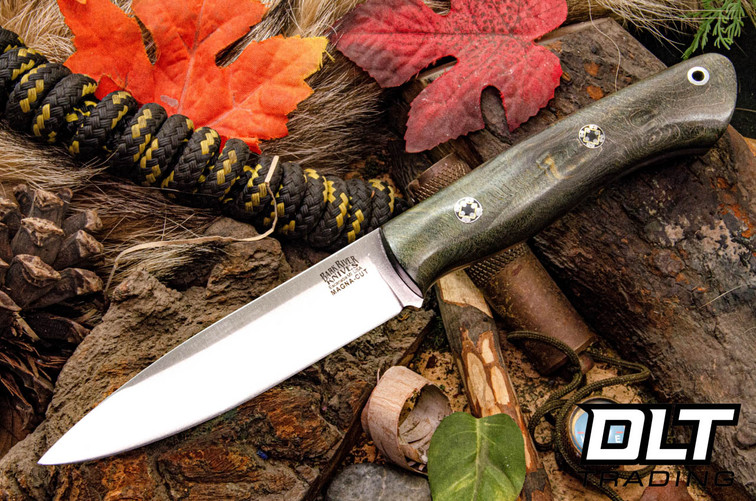 Bark River Aurora MagnaCut Pine Green Maple Burl - Forest Green Liners - Mosaic Pins