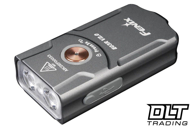Fenix E03R V2.0 Keychain Flashlight - Gray Fenix E03R V2.0 Keychain Flashlight - Gray