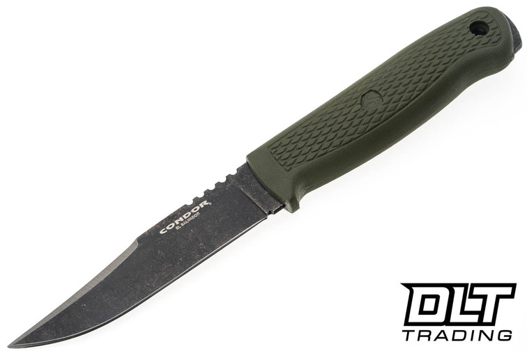 Condor Knife & Tool Bushglider 1095HC - OD Green Textured Handle