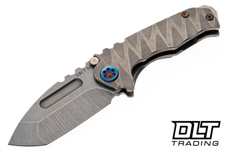 Medford Micro Praetorian T Tanto - Old School Tumbled MagnaCut - Silver Lazy River Sculpting Flamed Hardware & Clip #1