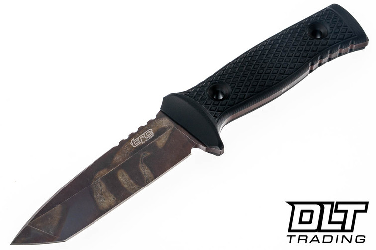 TRC M-1XT Elmax - Black G-10 - Post Apocalyptic Finish - Kydex Sheath