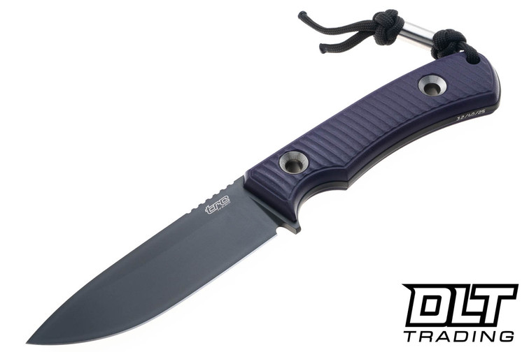 TRC Polheim - Purple G-10 - DLC MagnaCut Blade - Kydex Sheath