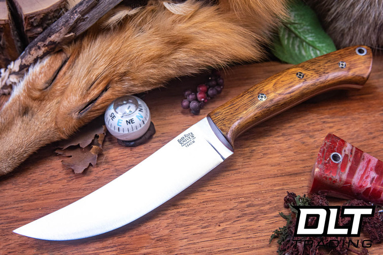 Bark River Fox River Trailing Point 154CM Desert Ironwood - Red Liners - Mosaic Pins #4