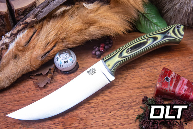 Bark River Fox River Trailing Point 154CM Bumble Bee G-10 - Gray Liners - Mosaic Pins