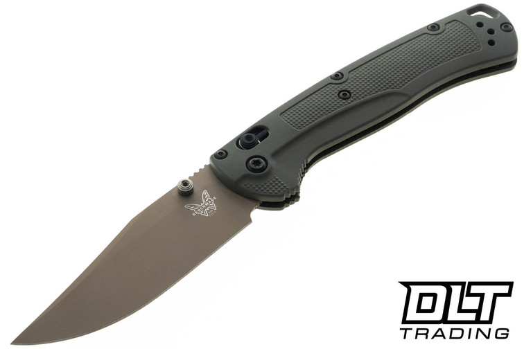Benchmade 15536GN-01 Taggedout - Deep Olive Grivory - Elmax Forest Green Cerakote Blade