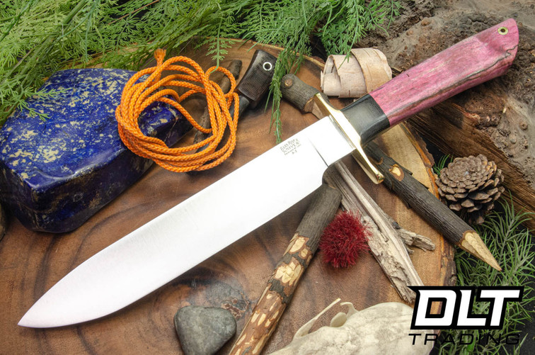 Bark River Mike Stewart Bowie A2 Salmon Spalted Maple Burl #1