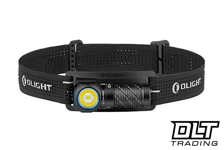 Olight Perun 3 Mini Headlamp & Flashlight - Red & White Light - Black - Cool White