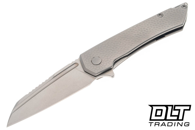 MachineWise Mojave - Turtle Textured Titanium - Lightwash S90V Blade MachineWise Mojave - Turtle Textured Titanium - Lightwash S90V Blade