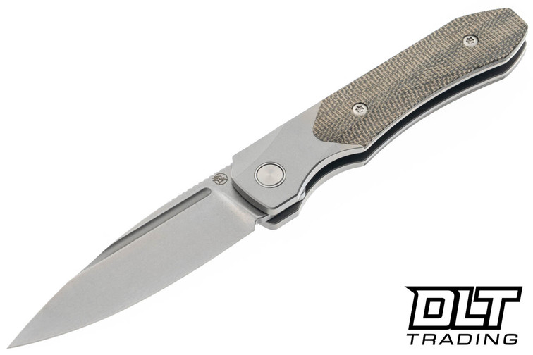 Griffin 1946 X Series Slipjoint S90V - Stonewashed - Green Canvas Micarta Griffin 1946 X Series Slipjoint S90V - Stonewashed - Green Canvas Micarta