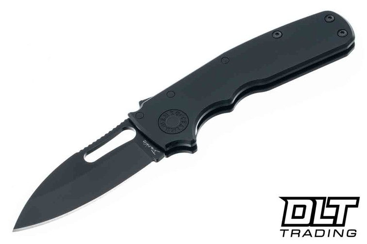 Demko Shark Cub Stealth - Slicer Shark - Black Aluminum - DLC 20CV Blade