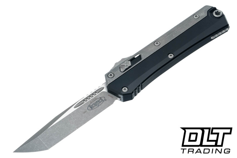 Microtech 185-10AP Glykon - Black & Apocalyptic Handle - Apocalyptic Blade