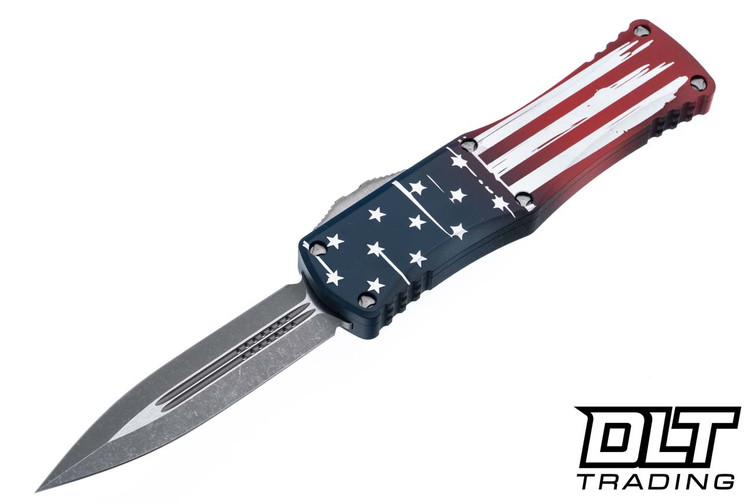 Microtech 702-10APFLAGS Hera D/E Signature Series - Flag Handle