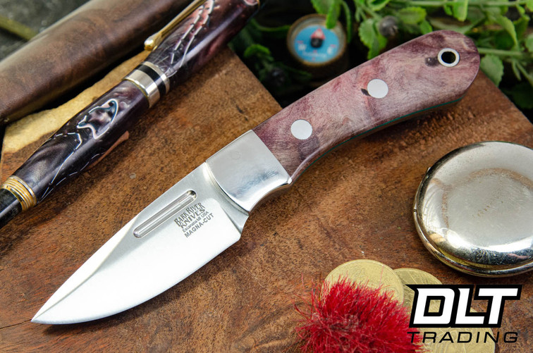 Bark River Essential MagnaCut Salmon Maple Burl - Green Liners