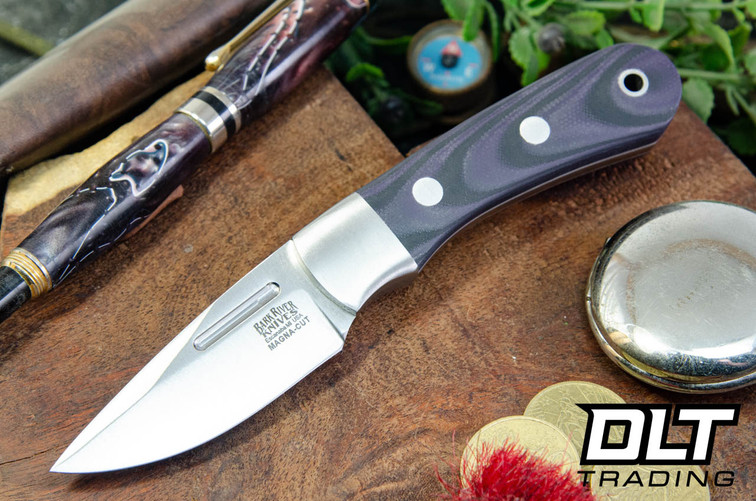 Bark River Essential MagnaCut Purple & Black Suretouch - White Liners - Matte