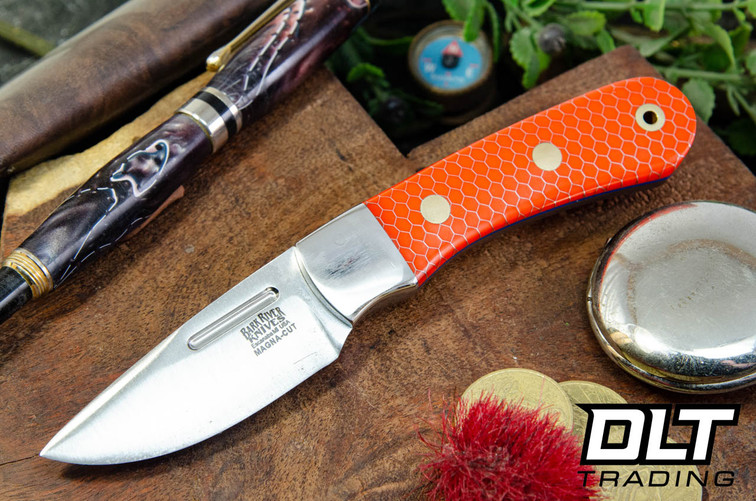 Bark River Essential MagnaCut Orange C-Tek - Blue Liners - Brass Pins