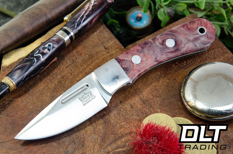 Bark River Essential MagnaCut Cherry Maple Burl - Sea Blue Liners