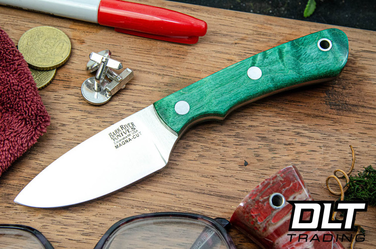Bark River PSK EDC MagnaCut Sage Tigertail Maple Burl #2