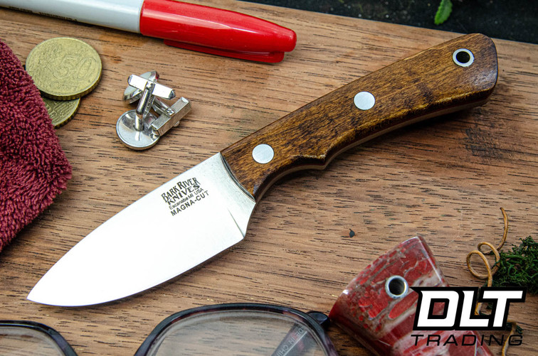 Bark River PSK EDC MagnaCut Dark Curly Maple - Red Liners