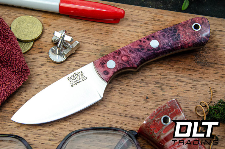 Bark River PSK EDC MagnaCut Cherry Maple Burl - Gray Liners #1