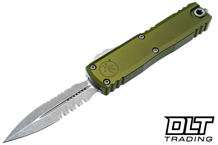Microtech 12324-11APOD UTX-85 Gen IV D/E - OD Green Handle - Apocalyptic Blade