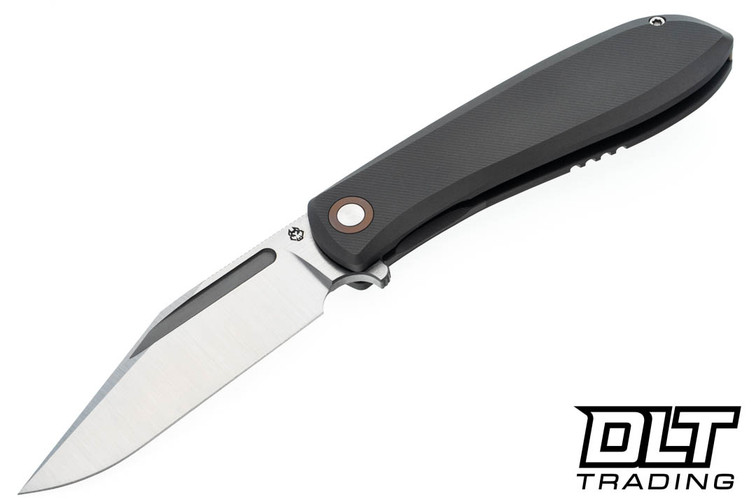 Jack Wolf Scuffle - Micro Milled Titanium - Belt Satin S90V Blade